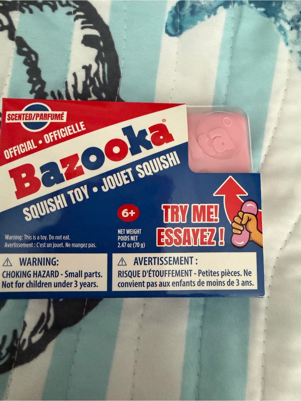 Bazooka Gum Scented Squishy Toy